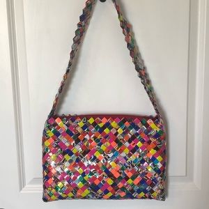Handmade Mexican Candy Wrapper Shoulder Bag